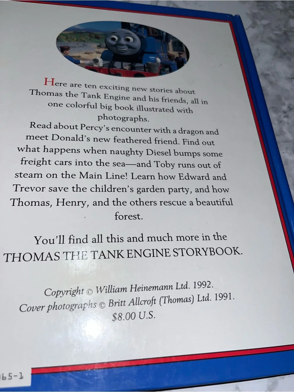 Vintage Thomas & Friends Story Book - Blue and Red Engines